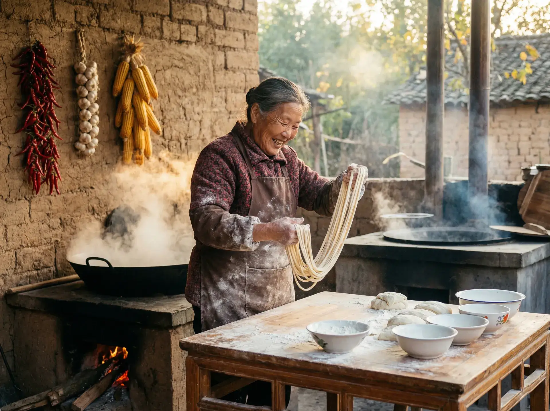 农家大嫂手擀面 - 妈妈的朋友1-5全集电视剧 乡村美食